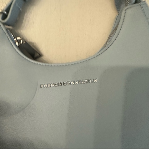 French Connection Women’s Powder Blue Sabrina Shoulder Bag with Accessory NWT - Picture 4 of 8